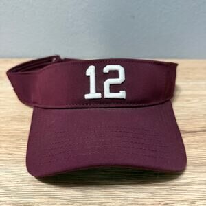 The Game Men's Visor Hat NCAA College Texas A&M University 12 Men NWT
